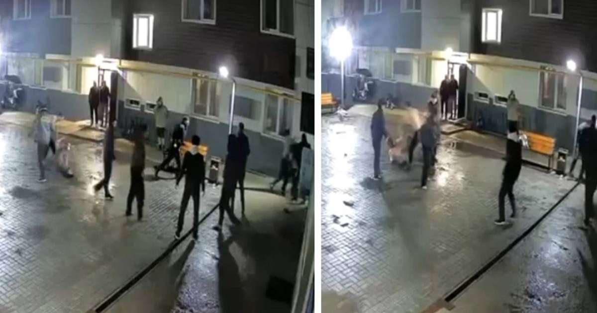 Алматыда тұрғын үй кешенінде бір топ ер адам күзетші мен тұрғынды ұрып кеткен