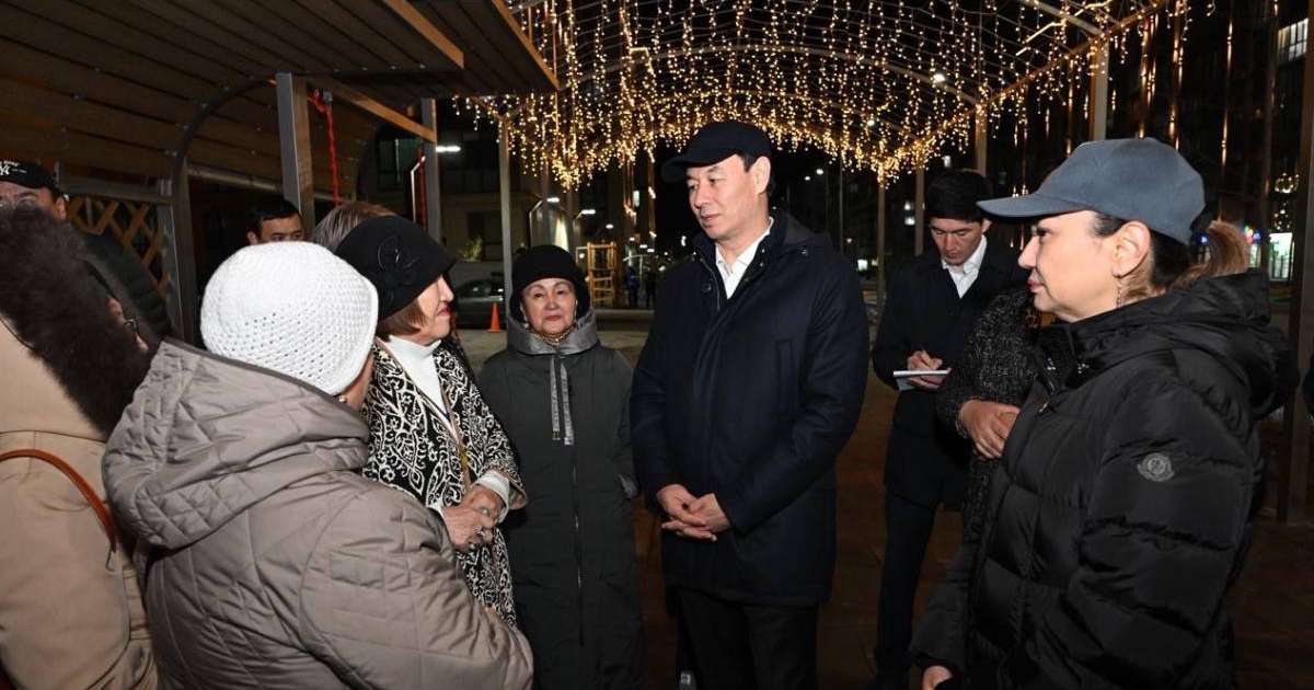 Дархан Сатыбалды жаңа шағынаудандардағы қасбеттік жарықтандыру жұмыстарымен танысты