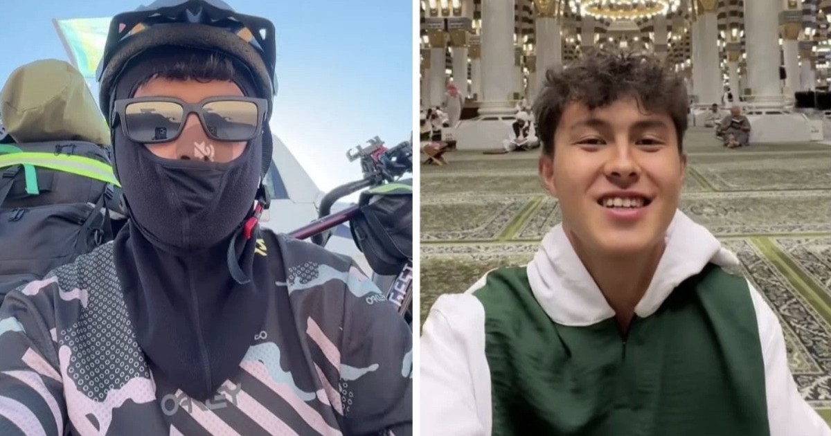 Шымкенттік 18 жастағы жігіт Медина қаласына велосипедпен жетті