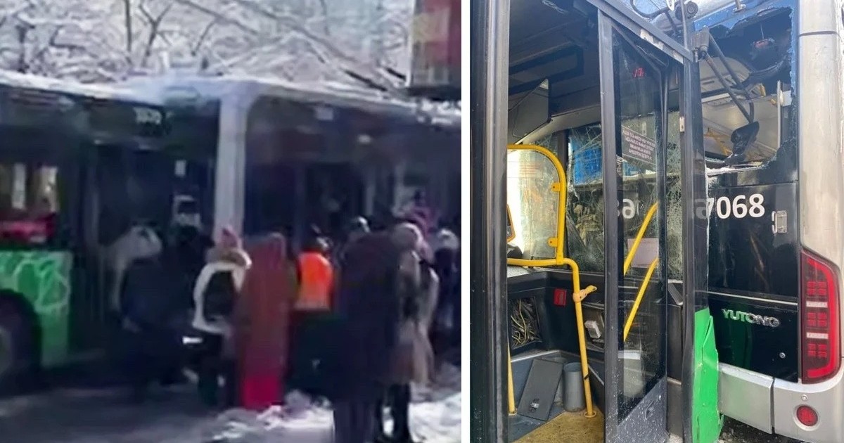 Алматыда автобус троллейбусқа соғып, адамдар зардап шекті