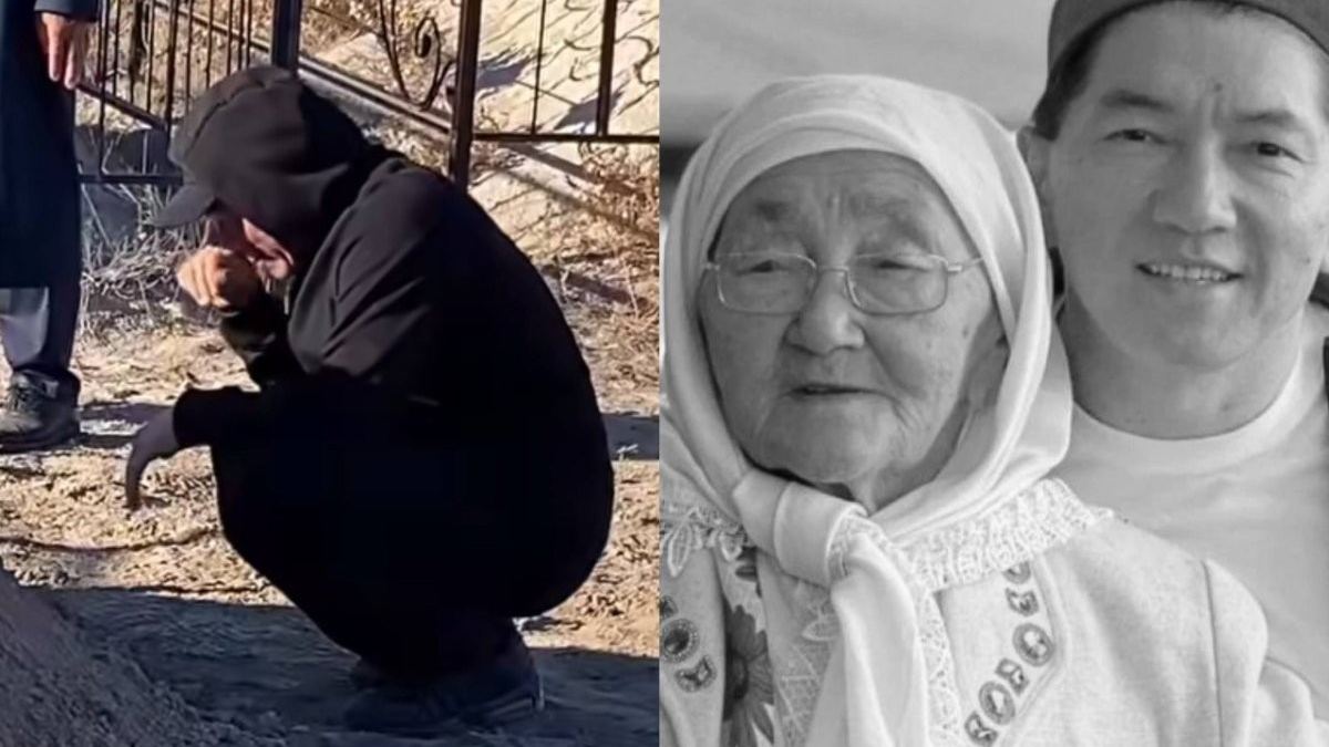 Сәкен Майғазиевтің қабір басынан видеосы тарады (ВИДЕО)