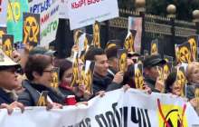 Қырғызстанда уран өндіруге наразылар Бішкекте митингіге шықты