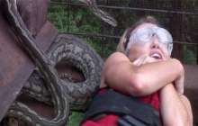 Телешоу жұлдыздарын улы жылан шағып ала жаздады