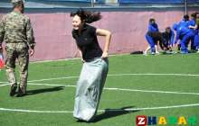 Ұлттық ойын: Қап киіп жарысу