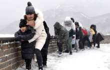 Ұлы Қытай қорғаны "қатып" қалды