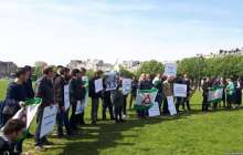 Парижде ондаған ингуш Юнус-Бек Евкуровтың биліктен кетуін талап етті