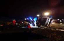 Автобус апатқа ұшырап, бір адам көз жұмды