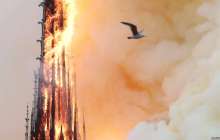 Францияда Нотр-Дам де Пари шіркеуі өртеніп, мұнарасы құлады