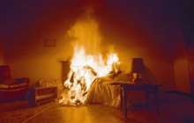 СҚО-да әкесі мен қызы өртеніп кетті