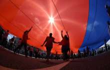 "Флаг-рекордсмен" флешмобы Ресейдің рекордтар кітабына енді – фото