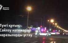 Түнгі қуғын. Сайлау нәтижесіне наразыларды ұстау