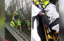 Жол апатына түскен ерлі-зайыпты бір-бірінің қолынан жібермей қойды