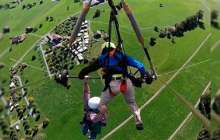 Дельтапланмен ұшқан ер адам өлім аузынан қалды