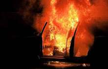 Атырауда ер адам жүріп бара жатқан көлікте тірідей өртеніп кетті