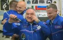 Ғарыш "Союз МС-13" кемесінің жаңа экипажын қарсы алды – видео