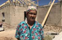 Үйлері қираған кейбір тұрғын қапалы