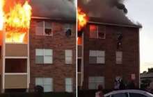 Өртенген үйдің 3-қабатынан әйел сәбиін лақтырып жіберді