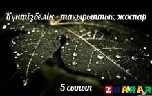 Күнтізбелік - тақырыптық жоспар: Математика (5 сынып)