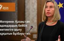 Қазақстан адамдардың бейбіт митингіге шығу құқығын бұзбауы тиіс