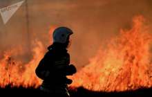 Түркістан облысында әскери бөлім маңынан өрт шықты