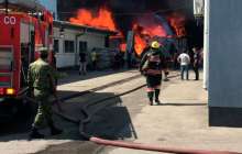 Алматыда жиһаз цехы өртенді