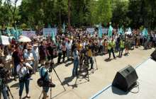 алматылықтар тағы да митингіге шықты