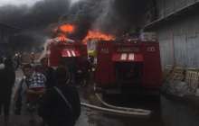 Алматыда "барахолка" өртеніп жатыр – видео