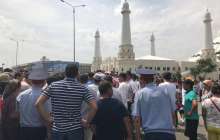 Шымкентте наразы арыстықтар көшені жапты