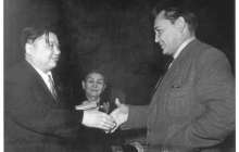 Бауыржан Момышұлы мен Жұмабек Тәшеновтің кездесуі