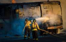 Қостанайда жолаушылар автобусы отқа оранды – видео