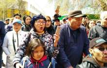 Мерекелік шараға келгендер билікке наразылық білдірді