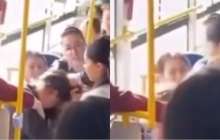 Автобуста жүкті әйелді тепкен келіншек жолаушылардың ашуын туғызды