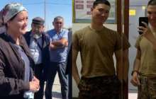 «Міне денесі, әкетіп, жерлеңіздер»: әскерде қаза тапқан сарбаздың анасы араша сұрайды