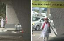  Амантай қажы жаңа көпірге "Аттан!" деп жазып, айыппұл арқалады