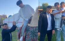 Арыс қаласының тұрғындары Димашқа түйе мінгізді