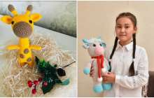 Үлгі алуға лайық! Ақтөбеде оқушы қыз қуыршақ тоқып, ай сайын 100 мың тауып жүр