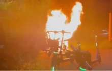 Маңғыстауда бір кеште көлік мен мопед өртенді