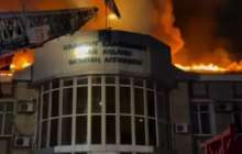 Шымкентте әкімдік ғимаратынан өрт шықты (видео)