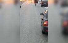 После ДТП с участием трех авто на трассе Уральск - Атырау сгорел джип