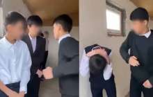 Іле ауданында жоғарғы сынып оқушысы ұлдарды тізіп қойып, аяусыз ұрып-соққан (ВИДЕО)