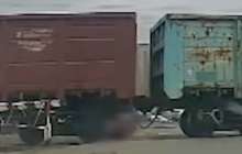 Семейде әйел адамды жүк пойызы басып кетті (ВИДЕО)  