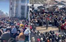 Елордада гүл дүкені ашылды. Жұрттың жиналуына себепші болғандарды полиция алып кетті (видео)