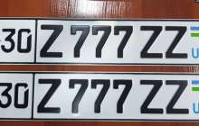 Самарқандта сәнді көлік нөмірі 60 мың долларға сатылды