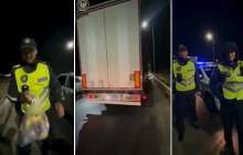 Түркістан полициясы Меккеге жаяу бара жатқан азаматқа азық-түлік алып берді