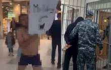 Астанада сауда орталығында іш киіммен жүгірген ер адам қамауға алынды