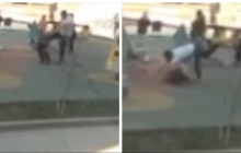 Алматыда ер адам ойнап жүрген кішкентай баланы аяусыз соққыға жыққан