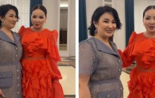 "Бес баланың анасы": Жазира Байырбекова Мейрамбек Бесбаевтың қарындасын көрсетті (ВИДЕО)