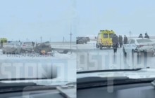 Астана маңында жеті көлік соқтығысып, 1 адам қаза тапты