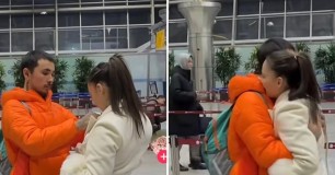 Индира Елемес танымал рэпермен әуежайда бірге көрінді