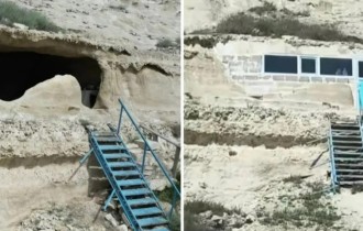 Маңғыстауда жерасты мешітіне белгісіз біреу пластик терезе орнатып кеткен